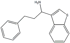 1-(1-benzothiophen-3-yl)-3-phenylpropan-1-amine Structure