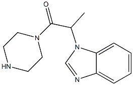 1-(1-methyl-2-oxo-2-piperazin-1-ylethyl)-1H-benzimidazole Structure