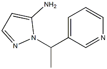 1-(1-pyridin-3-ylethyl)-1H-pyrazol-5-amine 结构式