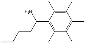 1-(2,3,4,5,6-pentamethylphenyl)pentan-1-amine,,结构式
