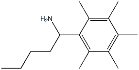 1-(2,3,4,5,6-pentamethylphenyl)pentan-1-amine Structure