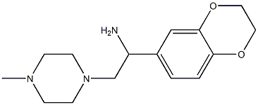 1-(2,3-dihydro-1,4-benzodioxin-6-yl)-2-(4-methylpiperazin-1-yl)ethanamine Structure