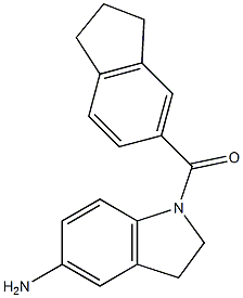 1-(2,3-dihydro-1H-inden-5-ylcarbonyl)-2,3-dihydro-1H-indol-5-amine|