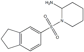 1-(2,3-dihydro-1H-indene-5-sulfonyl)piperidin-2-amine Structure