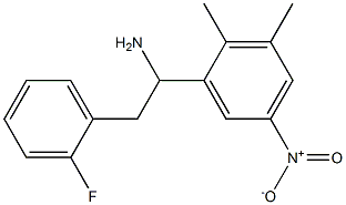 1-(2,3-dimethyl-5-nitrophenyl)-2-(2-fluorophenyl)ethan-1-amine Structure
