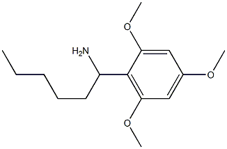 1-(2,4,6-trimethoxyphenyl)hexan-1-amine Structure