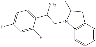 1-(2,4-difluorophenyl)-2-(2-methyl-2,3-dihydro-1H-indol-1-yl)ethan-1-amine Structure