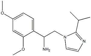 1-(2,4-dimethoxyphenyl)-2-[2-(propan-2-yl)-1H-imidazol-1-yl]ethan-1-amine Structure