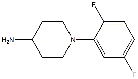 1-(2,5-difluorophenyl)piperidin-4-amine 化学構造式