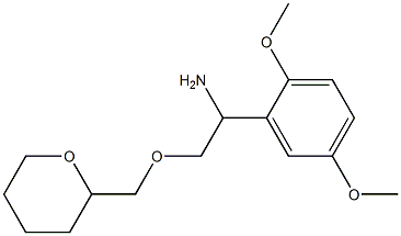 1-(2,5-dimethoxyphenyl)-2-(oxan-2-ylmethoxy)ethan-1-amine,,结构式
