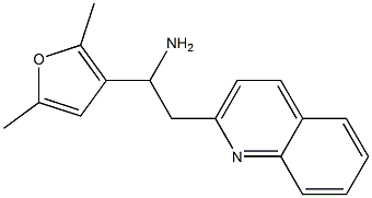 1-(2,5-dimethylfuran-3-yl)-2-(quinolin-2-yl)ethan-1-amine|
