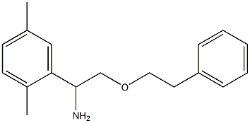 1-(2,5-dimethylphenyl)-2-(2-phenylethoxy)ethan-1-amine,,结构式