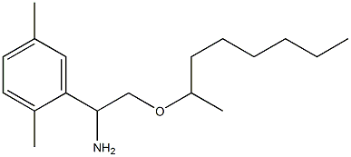 1-(2,5-dimethylphenyl)-2-(octan-2-yloxy)ethan-1-amine,,结构式