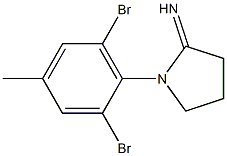 1-(2,6-dibromo-4-methylphenyl)pyrrolidin-2-imine|