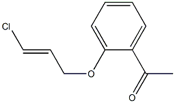 1-(2-{[(2E)-3-chloroprop-2-enyl]oxy}phenyl)ethanone 化学構造式