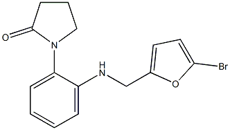 1-(2-{[(5-bromofuran-2-yl)methyl]amino}phenyl)pyrrolidin-2-one 结构式