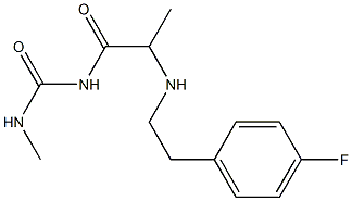 1-(2-{[2-(4-fluorophenyl)ethyl]amino}propanoyl)-3-methylurea