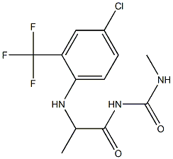 1-(2-{[4-chloro-2-(trifluoromethyl)phenyl]amino}propanoyl)-3-methylurea
