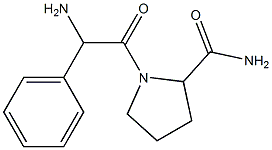 1-(2-amino-2-phenylacetyl)pyrrolidine-2-carboxamide Structure