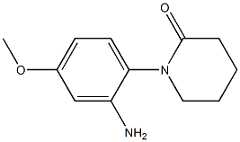 1-(2-amino-4-methoxyphenyl)piperidin-2-one 结构式