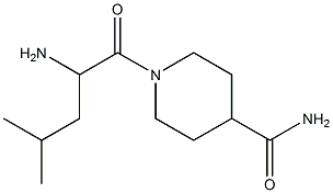 1-(2-amino-4-methylpentanoyl)piperidine-4-carboxamide Structure