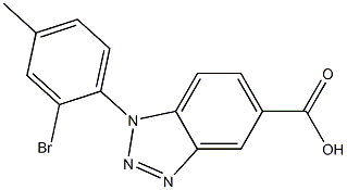 1-(2-bromo-4-methylphenyl)-1H-1,2,3-benzotriazole-5-carboxylic acid