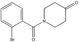 1-(2-bromobenzoyl)piperidin-4-one,,结构式