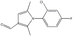  1-(2-chloro-4-fluorophenyl)-2,5-dimethyl-1H-pyrrole-3-carbaldehyde