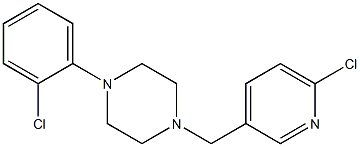 1-(2-chlorophenyl)-4-[(6-chloropyridin-3-yl)methyl]piperazine