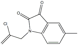 1-(2-chloroprop-2-en-1-yl)-5-methyl-2,3-dihydro-1H-indole-2,3-dione