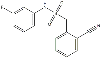 1-(2-cyanophenyl)-N-(3-fluorophenyl)methanesulfonamide