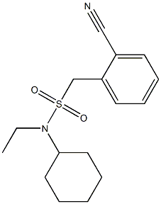 1-(2-cyanophenyl)-N-cyclohexyl-N-ethylmethanesulfonamide 结构式