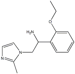 1-(2-ethoxyphenyl)-2-(2-methyl-1H-imidazol-1-yl)ethanamine 结构式