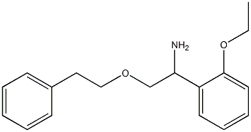 1-(2-ethoxyphenyl)-2-(2-phenylethoxy)ethan-1-amine 结构式