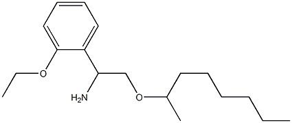 1-(2-ethoxyphenyl)-2-(octan-2-yloxy)ethan-1-amine 化学構造式