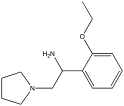 1-(2-ethoxyphenyl)-2-pyrrolidin-1-ylethanamine 结构式