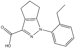 1-(2-ethylphenyl)-1H,4H,5H,6H-cyclopenta[c]pyrazole-3-carboxylic acid Structure