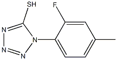 1-(2-fluoro-4-methylphenyl)-1H-1,2,3,4-tetrazole-5-thiol 化学構造式