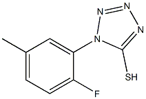 1-(2-fluoro-5-methylphenyl)-1H-1,2,3,4-tetrazole-5-thiol 结构式