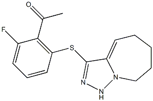 1-(2-fluoro-6-{5H,6H,7H,8H,9H-[1,2,4]triazolo[3,4-a]azepin-3-ylsulfanyl}phenyl)ethan-1-one
