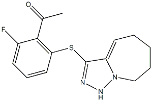 1-(2-fluoro-6-{5H,6H,7H,8H,9H-[1,2,4]triazolo[3,4-a]azepin-3-ylsulfanyl}phenyl)ethan-1-one|