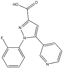 1-(2-fluorophenyl)-5-(pyridin-3-yl)-1H-pyrazole-3-carboxylic acid