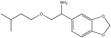 1-(2H-1,3-benzodioxol-5-yl)-2-(3-methylbutoxy)ethan-1-amine,,结构式