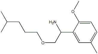1-(2-methoxy-5-methylphenyl)-2-[(4-methylpentyl)oxy]ethan-1-amine