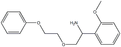 1-(2-methoxyphenyl)-2-(2-phenoxyethoxy)ethan-1-amine,,结构式