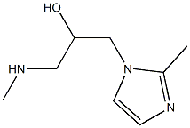 1-(2-methyl-1H-imidazol-1-yl)-3-(methylamino)propan-2-ol,,结构式