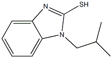 1-(2-methylpropyl)-1H-1,3-benzodiazole-2-thiol Struktur