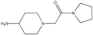 1-(2-oxo-2-pyrrolidin-1-ylethyl)piperidin-4-amine Struktur