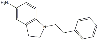 1-(2-phenylethyl)-2,3-dihydro-1H-indol-5-amine Struktur