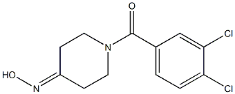 1-(3,4-dichlorobenzoyl)piperidin-4-one oxime Struktur